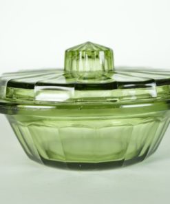 Botervloot groen glas - A. D. Copier Neerlandia Leerdam