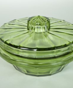 Botervloot groen glas - A. D. Copier Neerlandia Leerdam