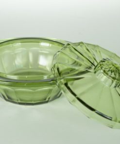 Botervloot groen glas - A. D. Copier Neerlandia Leerdam