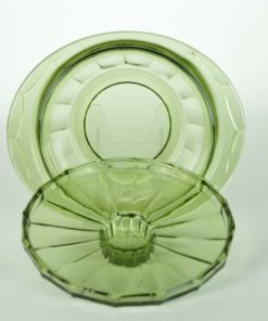 Botervloot groen glas - A. D. Copier Neerlandia Leerdam