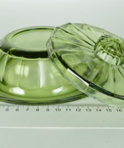 Botervloot groen glas - A. D. Copier Neerlandia Leerdam