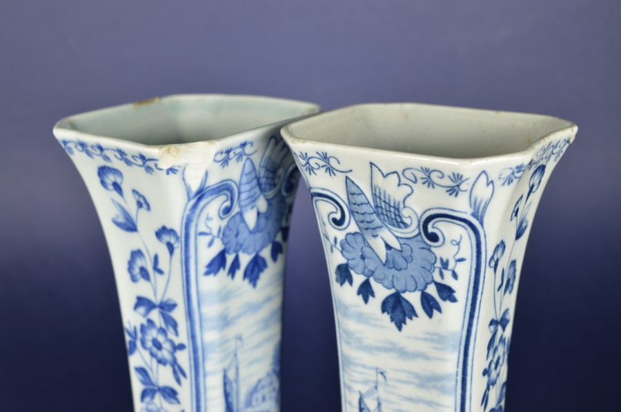 Vazen MOSA - Louis Regout decor n/ Delft dec 538 - Porselein