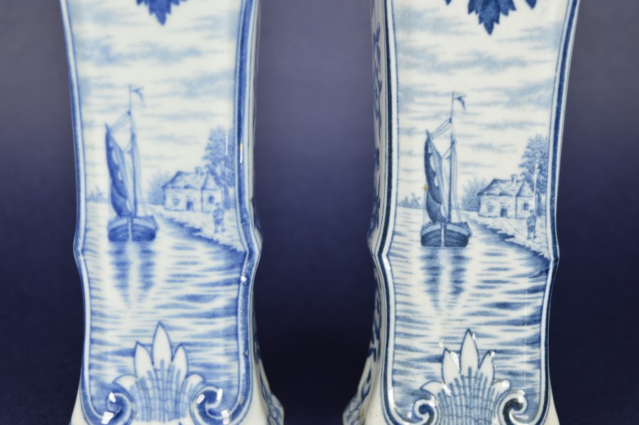 Vazen MOSA - Louis Regout decor n/ Delft dec 538 - Porselein