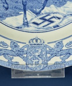 Wandbord Herrijzend Nederland Vrede en Welvaart - Société Céramique Maastricht - keramiek