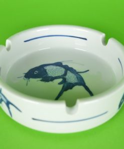 Asbak met koi karper - porselein
