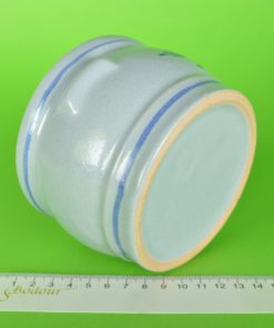 Keulse pot met rode bloem - keramiek