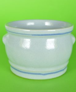 Keulse pot met rode bloem - keramiek