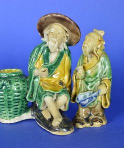 Mudman visser met mand - keramiek