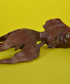 Sluierstaatvis beeld van hout