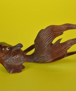 Sluierstaatvis beeld van hout