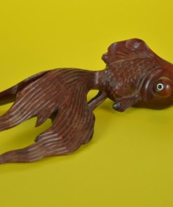 Sluierstaatvis beeld van hout