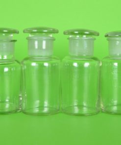 Apothekersflessen 175 cl kleurloos glas - set van 4