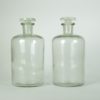 Apothekersflessen met smalle hals - inhoud: 1 liter glas - set van 2