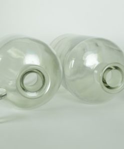 Apothekersflessen met smalle hals - inhoud: 1 liter glas - set van 2