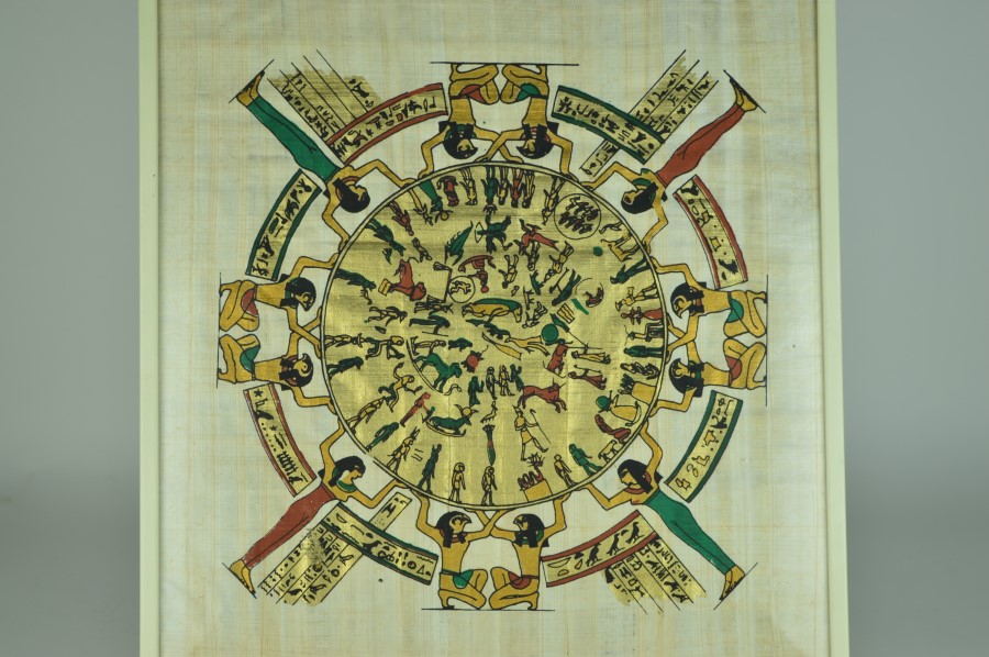 Oud-Egyptische Dendera Zodiac Papyrus