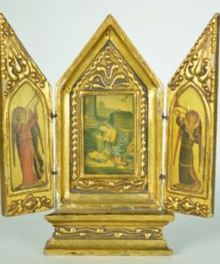 Drieluik Huisaltaar - Geboorte van Jezus - hout