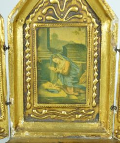 Drieluik Huisaltaar - Geboorte van Jezus - hout