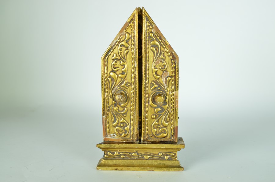 Drieluik Huisaltaar - Geboorte van Jezus - hout