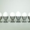 Eierdopjes van tin - set van 6
