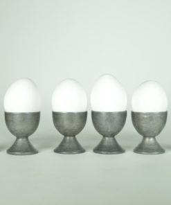 Eierdopjes van tin - set van 6