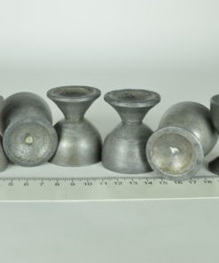 Eierdopjes van tin - set van 6
