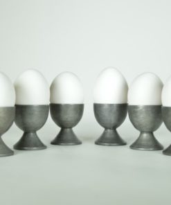 Eierdopjes van tin - set van 6