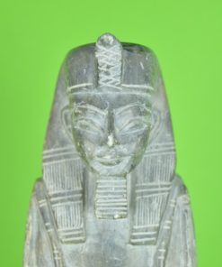 Egyptische Farao grijsgroen speksteen