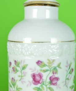 Flacon met bloemen - porselein en kurk