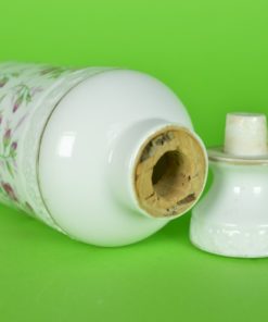 Toiletflacon met rozen - porselein en kurk