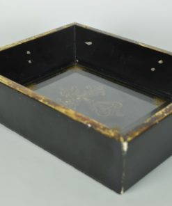 Religieus kruis barok - goud in zwarte lijst