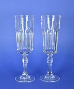 Robuuste champagneglazen - kristal -set van 2