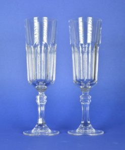 Robuuste champagneglazen - kristal -set van 2