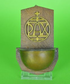 Wijwaterbakje PAX - hout en koper