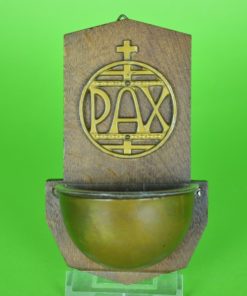 Wijwaterbakje PAX - hout en koper