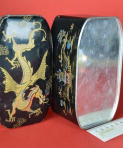 Blik met gouden draak - metaal