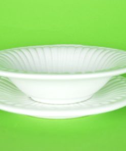 Fruittest wit met ribbeltje - aardewerk