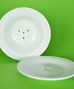 Fruittest wit met ribbeltje - porselein