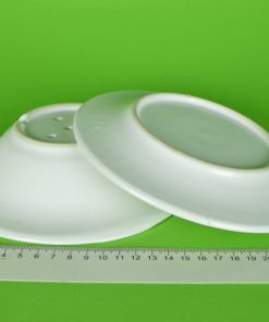 Fruittest wit met ribbeltje - porselein