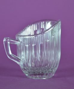 Melkkan verticaal ribbeltje - kleurloos glas