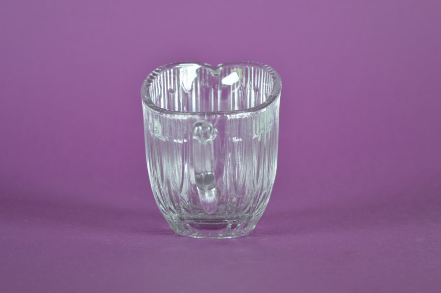 Melkkan verticaal ribbeltje - kleurloos glas