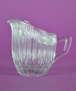 Melkkan verticaal ribbeltje - kleurloos glas