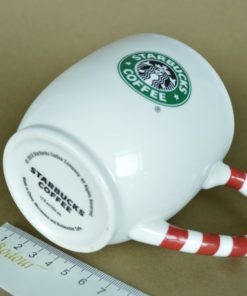 Starbucks mok Holiday Collection 2010 groene sirene wit, rood en paarse sneeuwvlokken