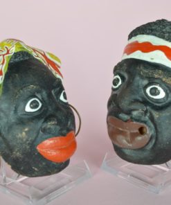 Cubaanse Maskers man en vrouw - aardewerk