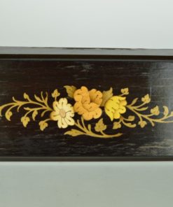 Doos bloemen - hand ingelegd mahonie hout