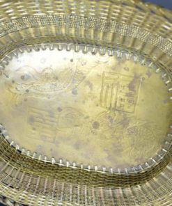 Gevlochten hengselmandje Chinees -Messing