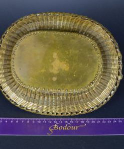 Gevlochten hengselmandje Chinees -Messing