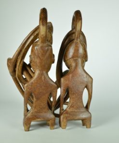 Huwelijksketting man en vrouw Afrikaans - handgesneden hout