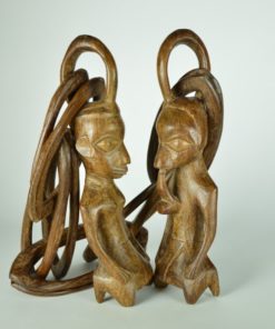 Huwelijksketting man en vrouw Afrikaans - handgesneden hout