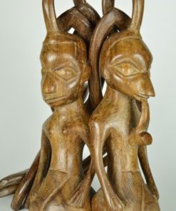 Huwelijksketting man en vrouw Afrikaans - handgesneden hout