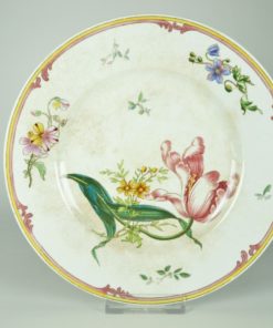Schaal op lage voet - Tulp Pompadour - Sarreguemines porselein - Afbeelding 3